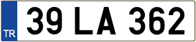 Trailer License Plate